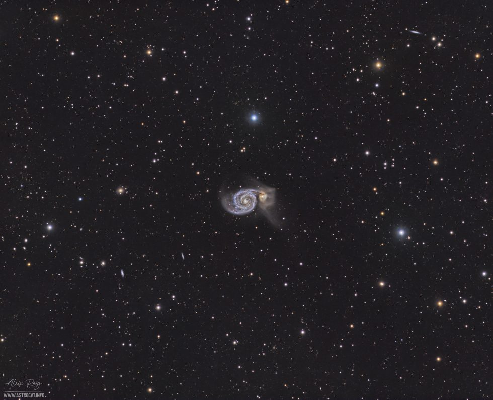 The Whirlpool Galaxy M Super Wide Field Astrocat