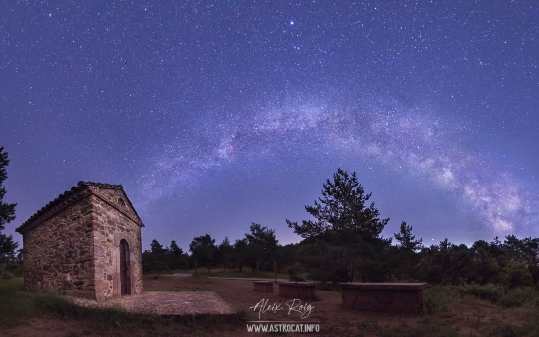 Milky Way over Mirador astronòmic de Sant Roc, Prades
