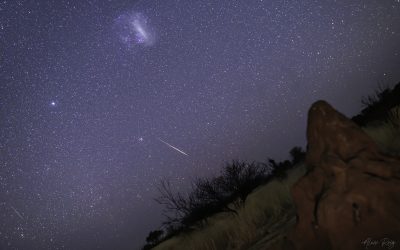 Large Magellanic Cloud, meteors and ants nest