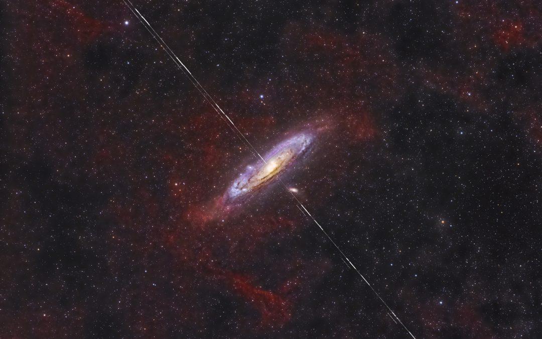 Clouds of Andromeda as a bull’s-eye