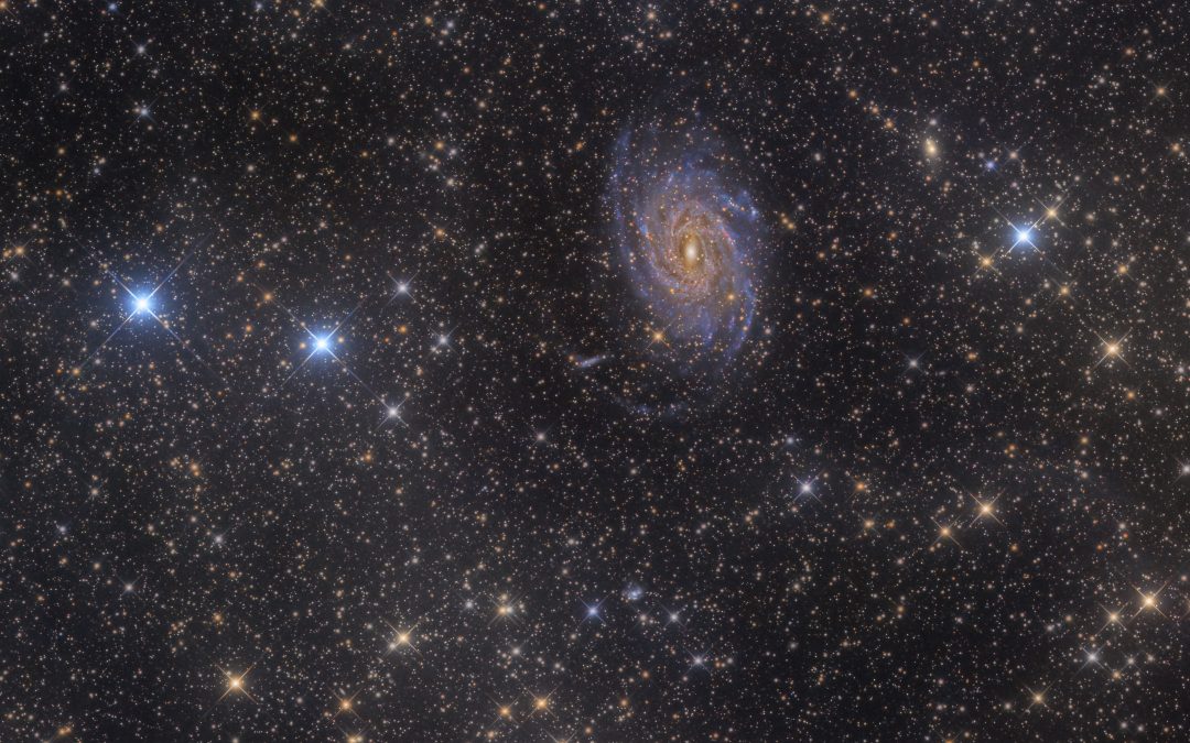 NGC 6744 spiral galaxy surrounded by IFN