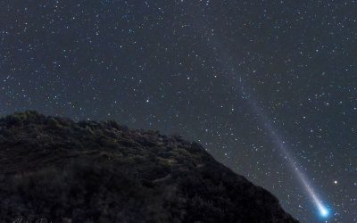 C/2021 A1 Leonard comet over Montsec