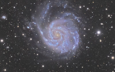 M101 deep field, 100 hours with a small telescope