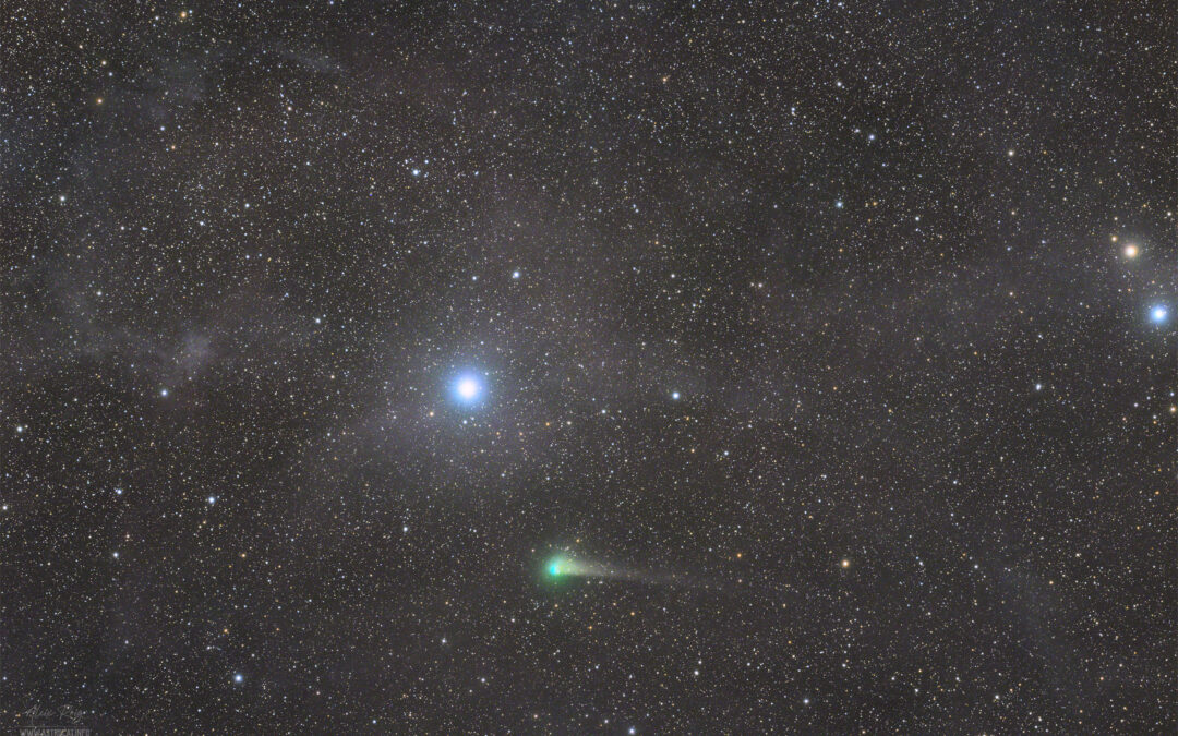 Comet C/2017 K2 (PANSTARRS) across Scorpius