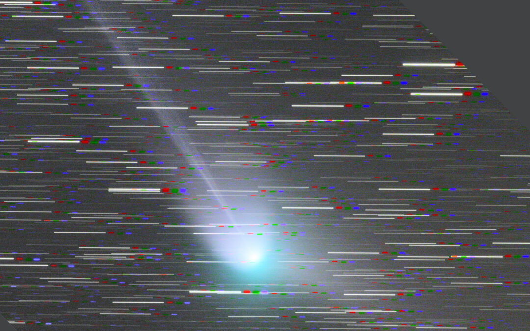 Comet 2022 E3 ZTF with startrails