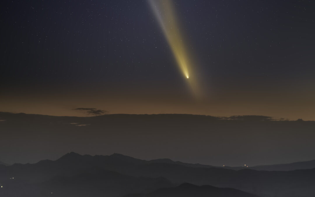 Comet 2023 A3 from Barcelona region