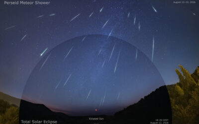 Perseids and Total Solar Eclipse